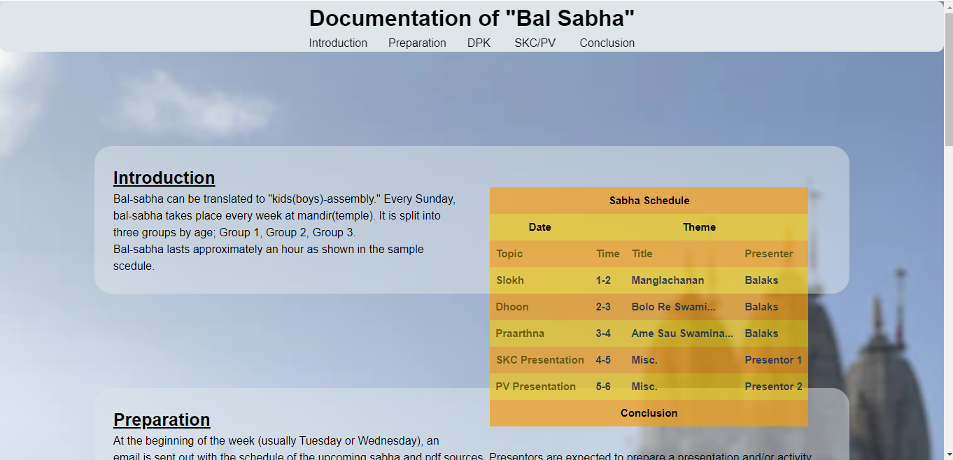 Bal Sabha Doc
