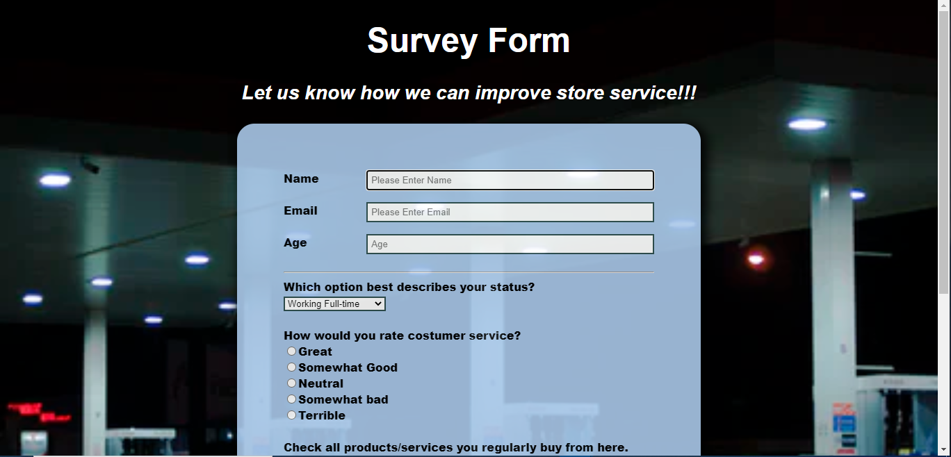 Survey Form